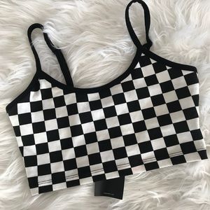 Checkered Crop Top